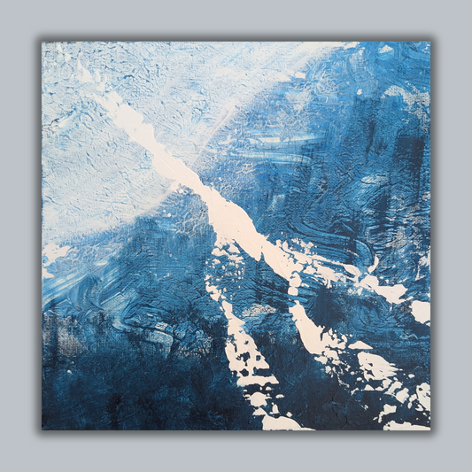 Sans titre 0712D - peinture acrylique originale 25x25cm (2025)