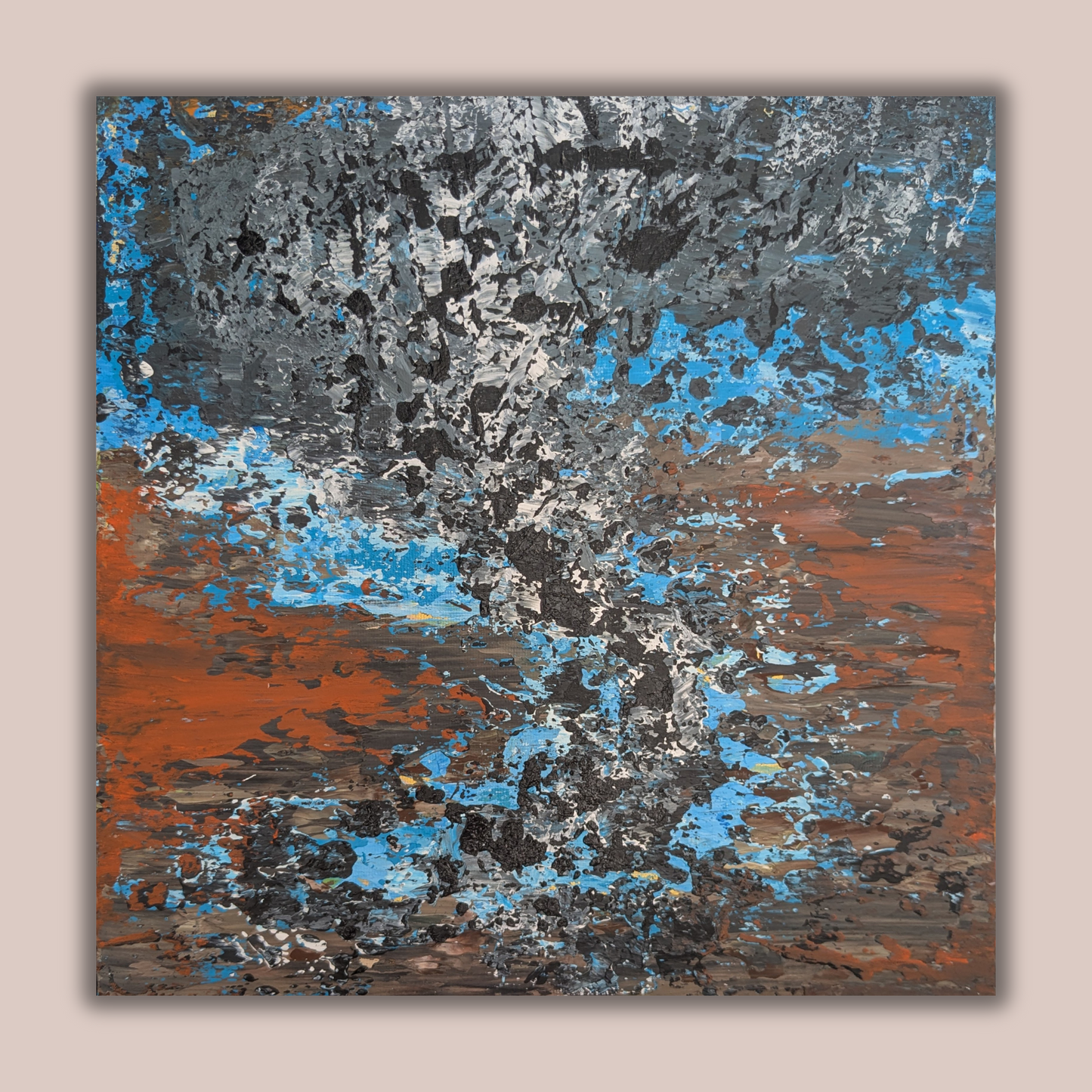 Sans titre 0604A - peinture acrylique originale 25x25cm (2025)