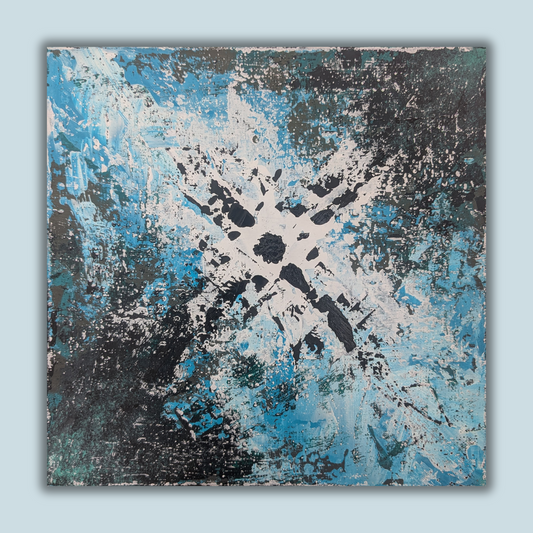 Croisement - peinture acrylique originale 25x25cm (2025)