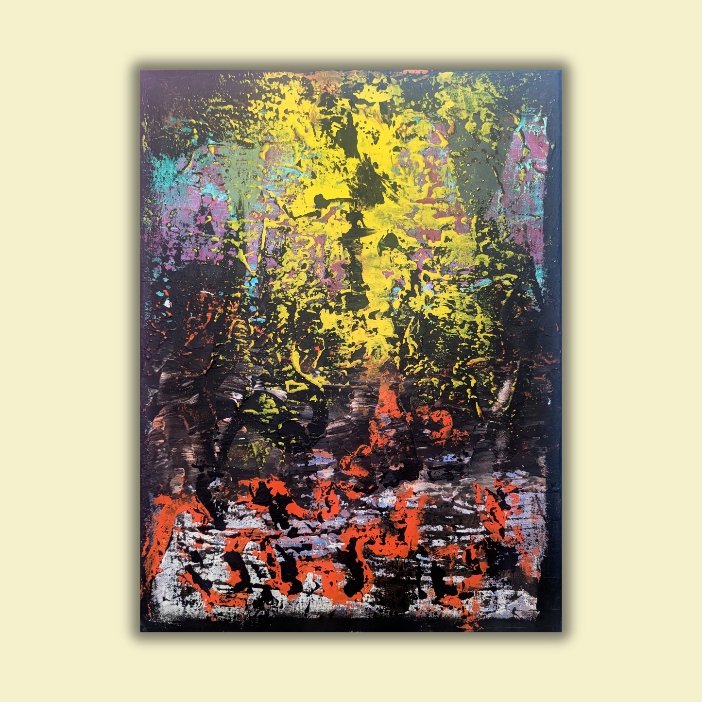 Sans titre 0703E - peinture acrylique originale 30x40cm (2025)