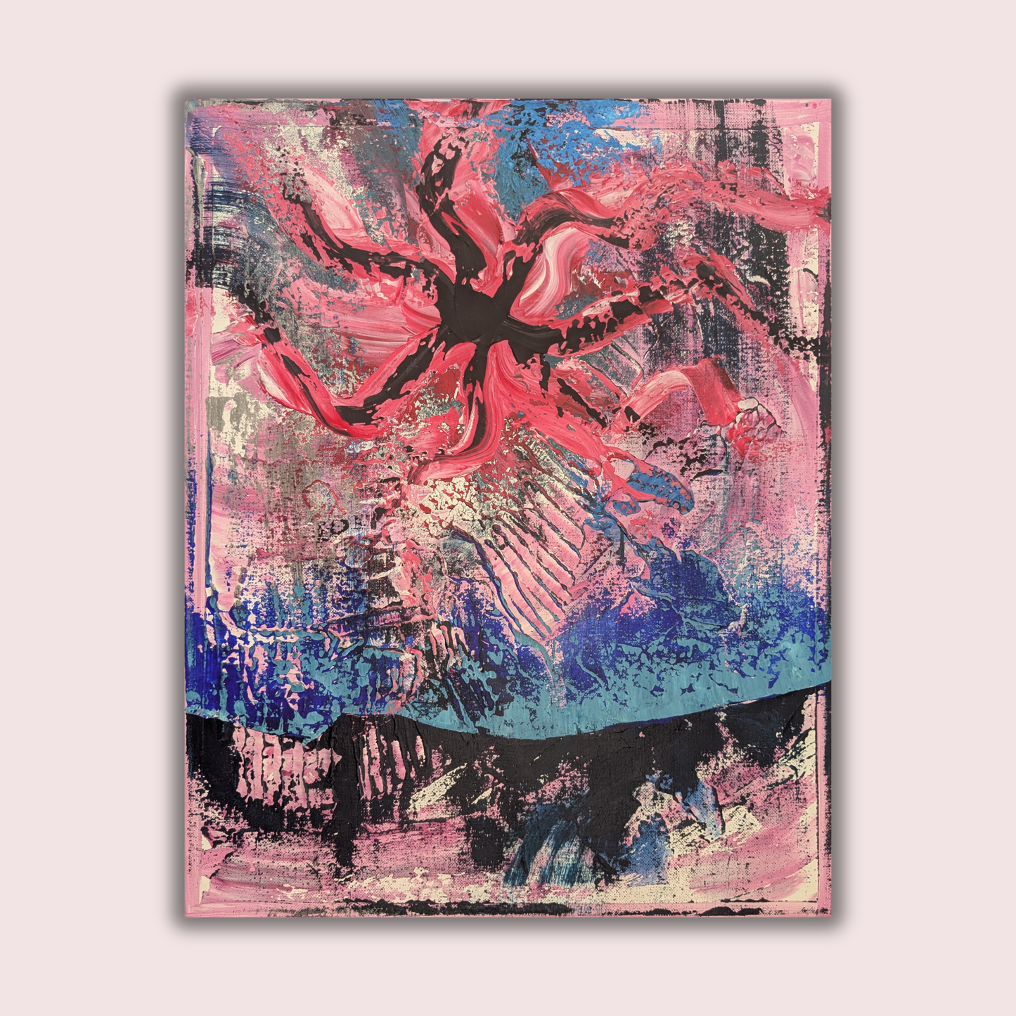 Sans titre 0727B - peinture acrylique originale 40x50cm (2025)