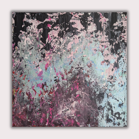 Agité - peinture acrylique originale 25x25cm (2025)