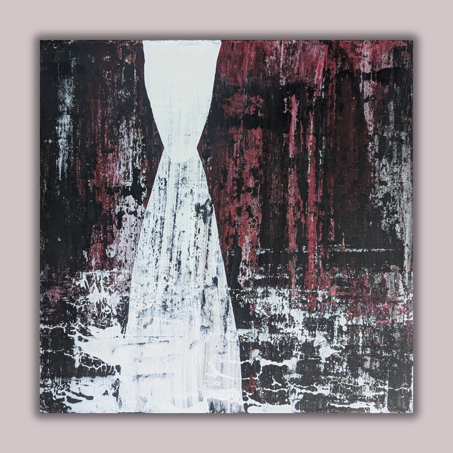 Sans titre 0718C - peinture acrylique originale 25x25cm (2025)