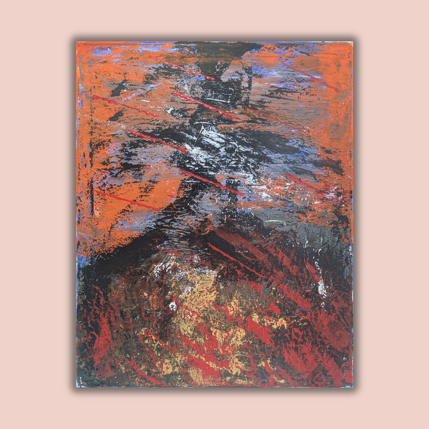 Sans titre 0621A - peinture acrylique originale 40x50cm (2025)