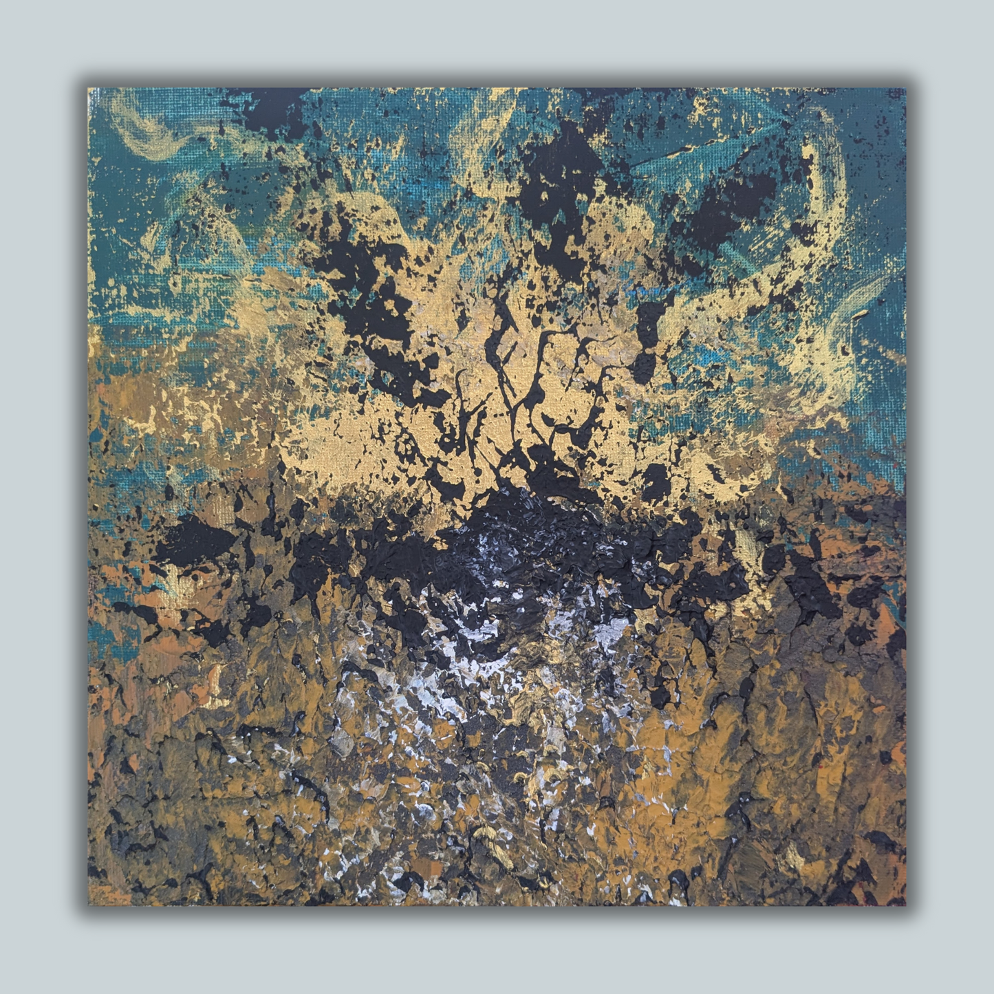 Sans titre 0728A - peinture acrylique originale 25x25cm (2025)