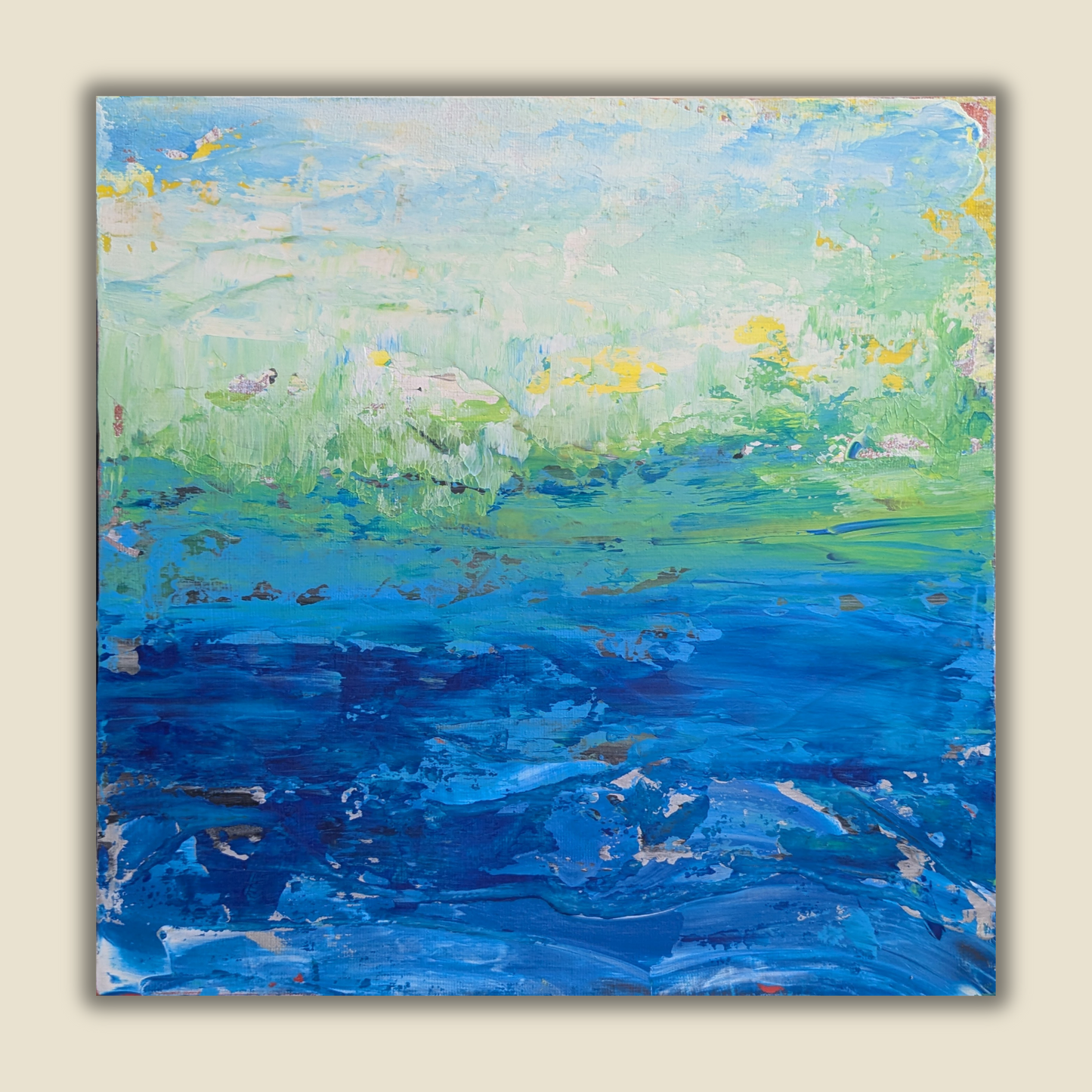 Sans titre 0526B - peinture acrylique originale 25x25cm (2025)