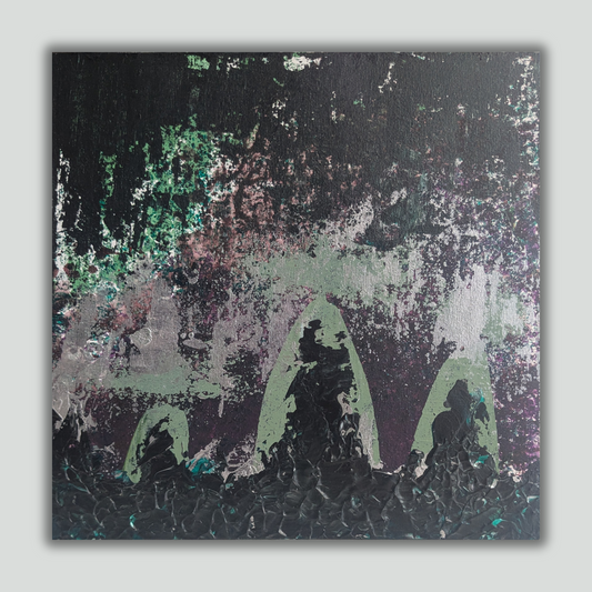 Sans titre 0621C - peinture acrylique originale 25x25cm (2025)