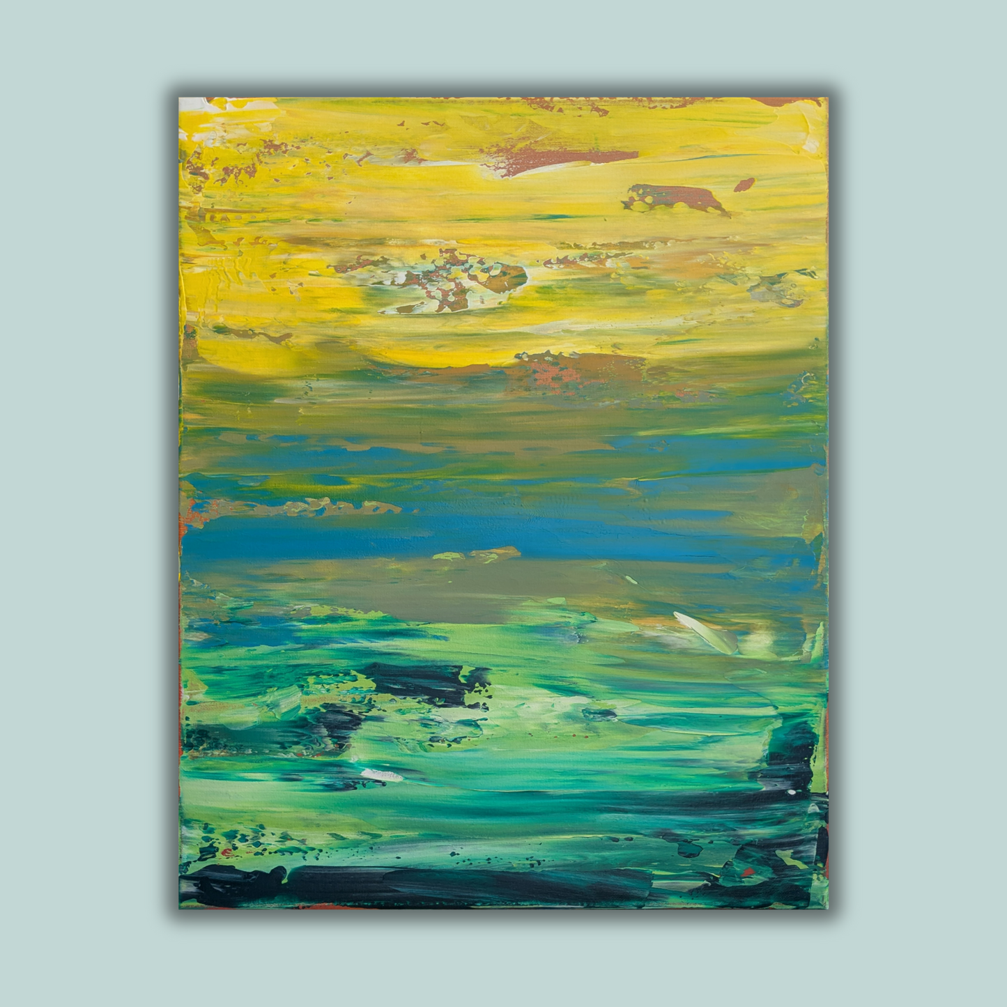 Instant coloré - peinture acrylique originale 40x50cm (2025)