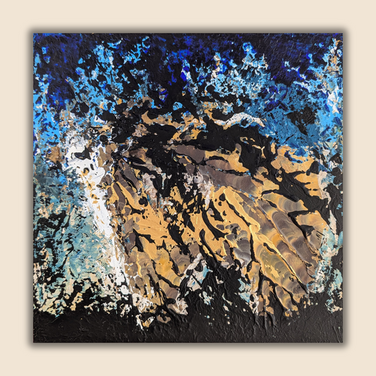 Sans titre 0706C - peinture acrylique originale 25x25cm (2025)