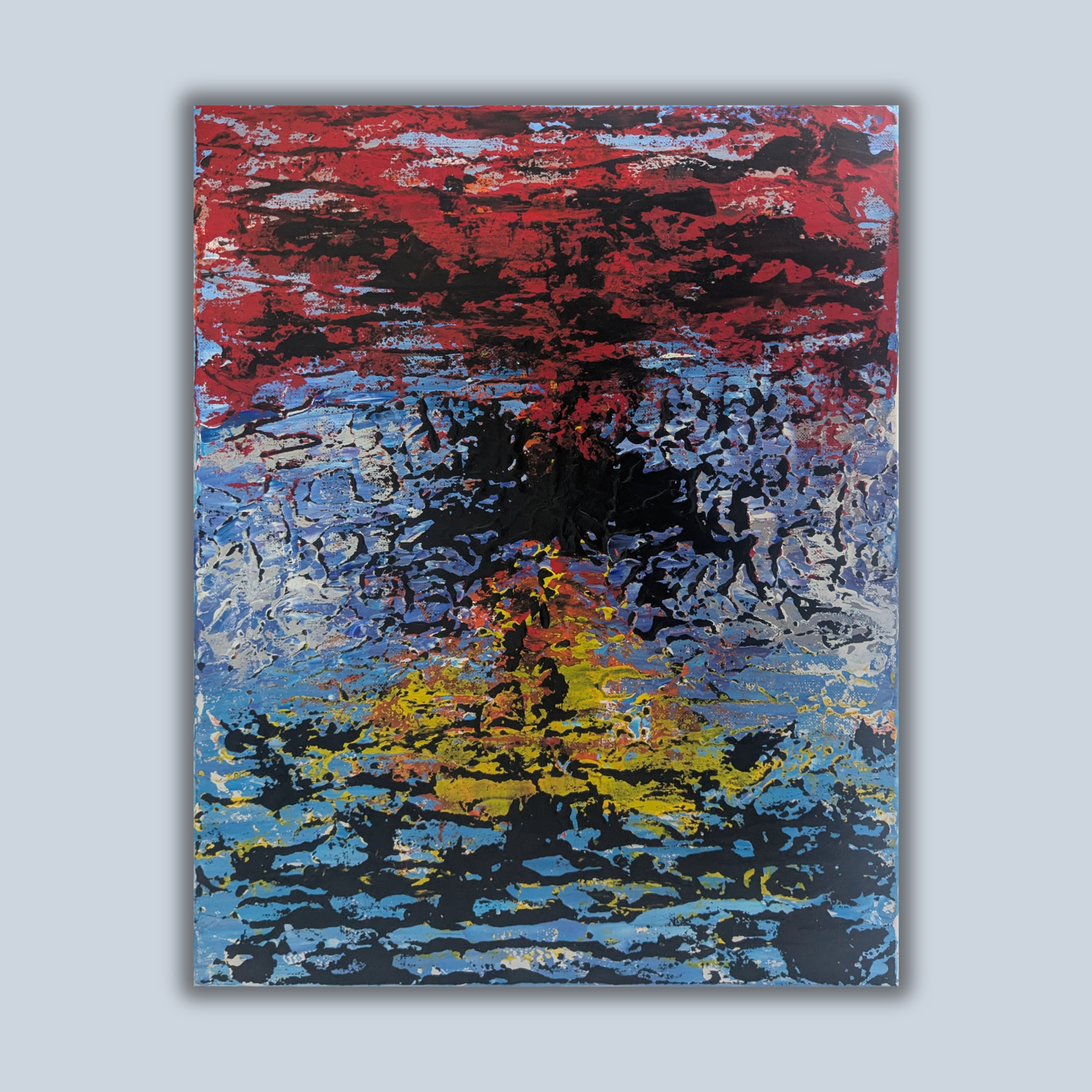 Sans titre 0621E - peinture acrylique originale 40x50cm (2025)