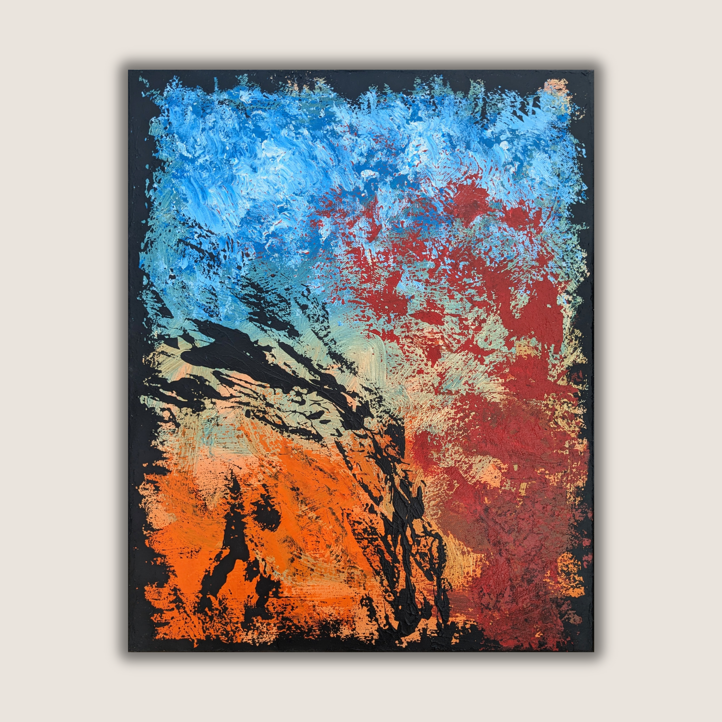 Sans titre 0712C - peinture acrylique originale 40x50cm (2025)