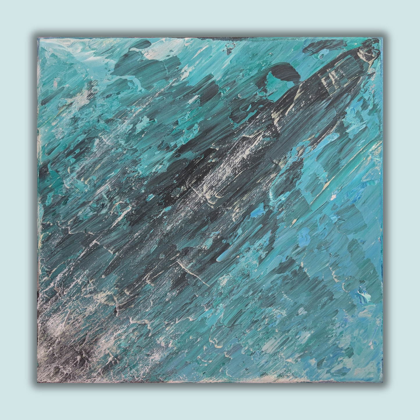 Sans titre 0529D - peinture acrylique originale 30x30cm (2025)