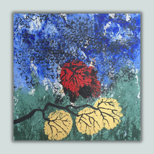 Sans titre 0615C - peinture acrylique originale 25x25cm (2025)