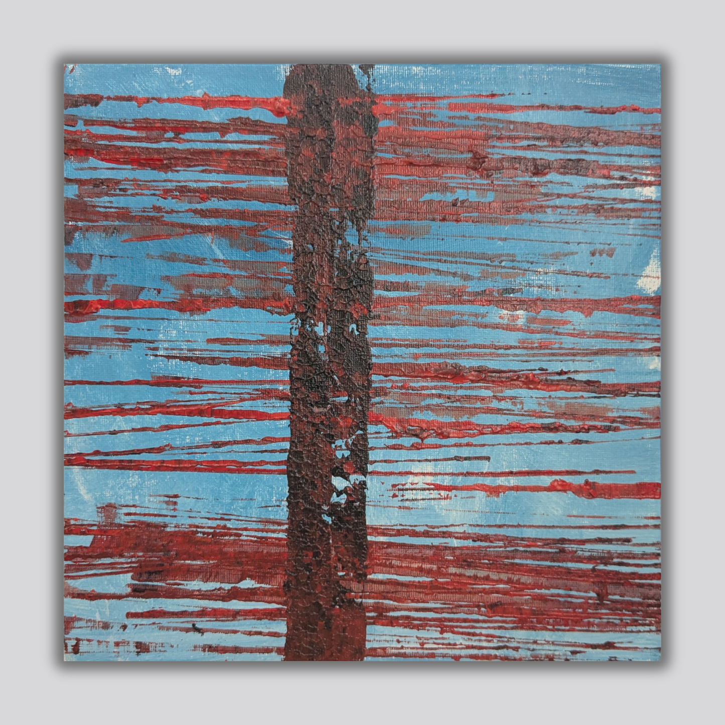 Sans titre 0718A - peinture acrylique originale 25x25cm (2025)