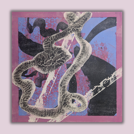 Sans titre 0703I - peinture acrylique originale 25x25cm (2025)