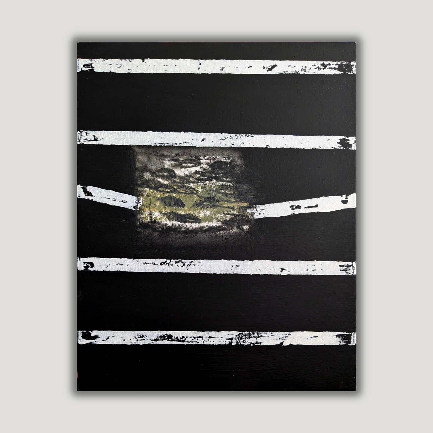 Entre les lignes - peinture acrylique originale 40x50cm (2025)