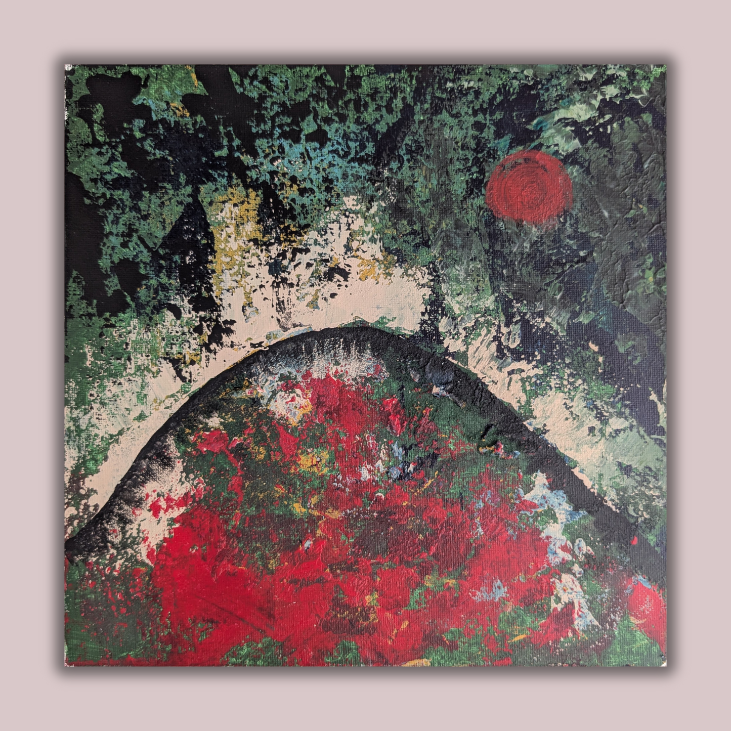 Sans titre 0706B - peinture acrylique originale 25x25cm (2025)