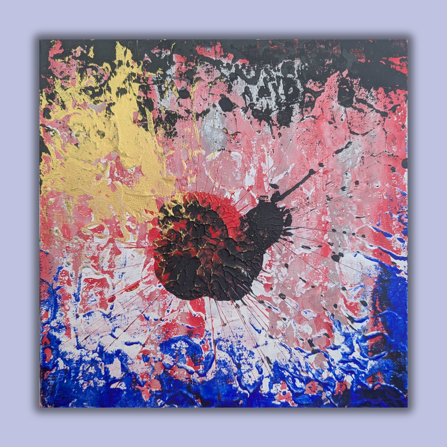 Sans titre 0615A - peinture acrylique originale 25x25cm (2025)