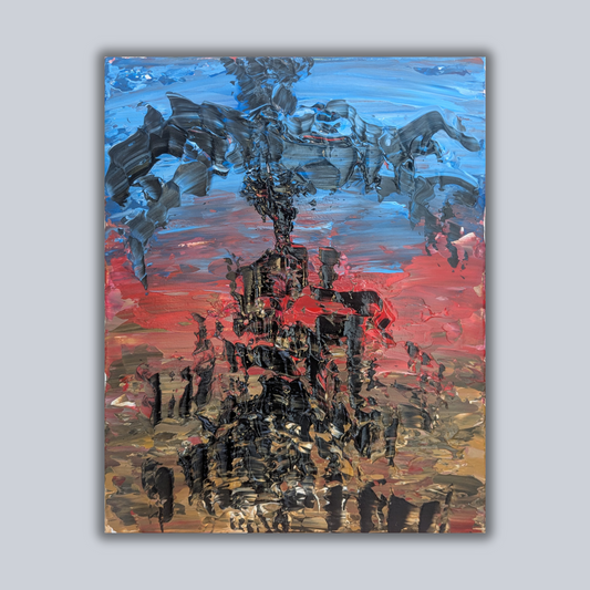 Sans titre 0603B - peinture acrylique originale 40x50cm (2025)