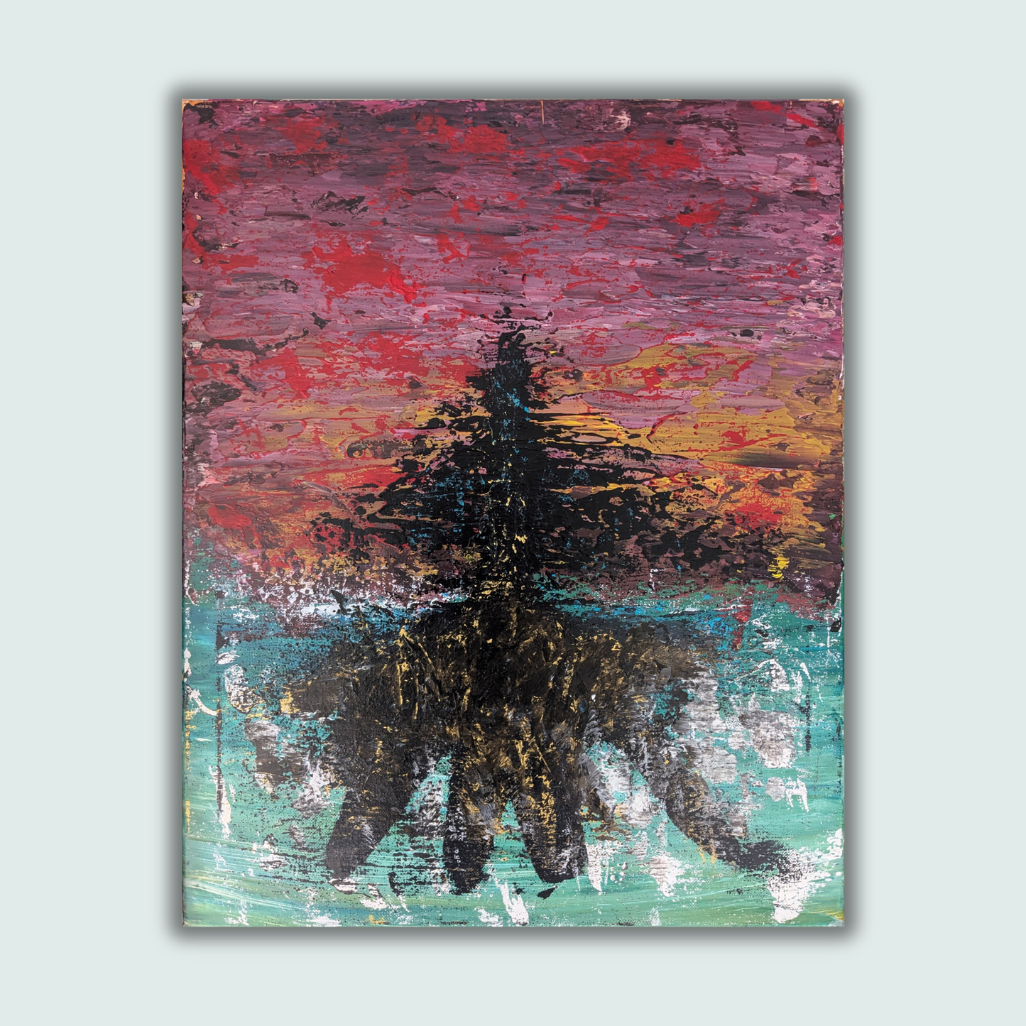 Sans titre 0629B - peinture acrylique originale 40x50cm (2025)