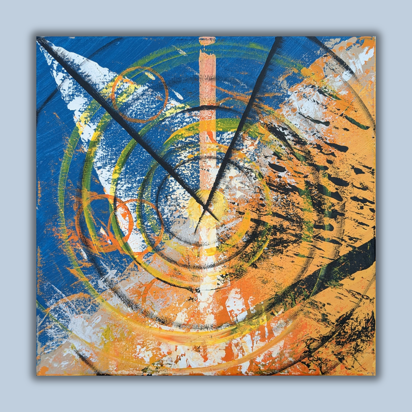 Sans titre 0712A - peinture acrylique originale 40x40cm (2025)