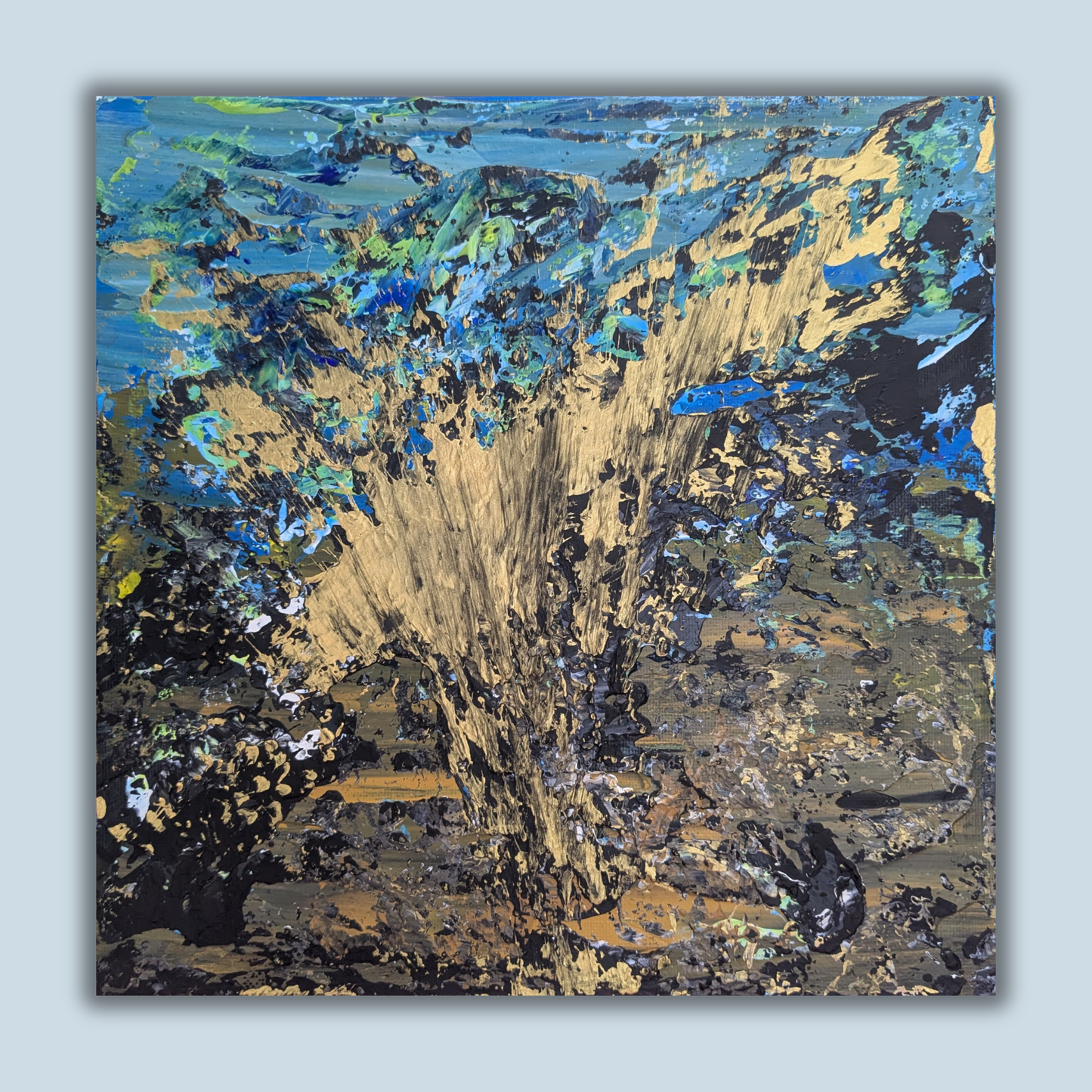 Sans titre 0602A - peinture acrylique originale 25x25cm (2025)