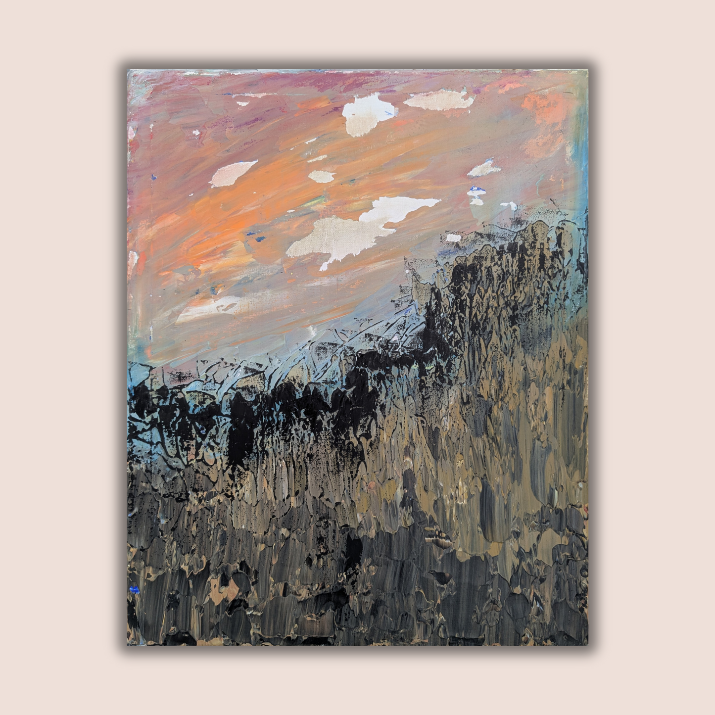 Le fantôme du blé - peinture acrylique originale 40x50cm (2025)