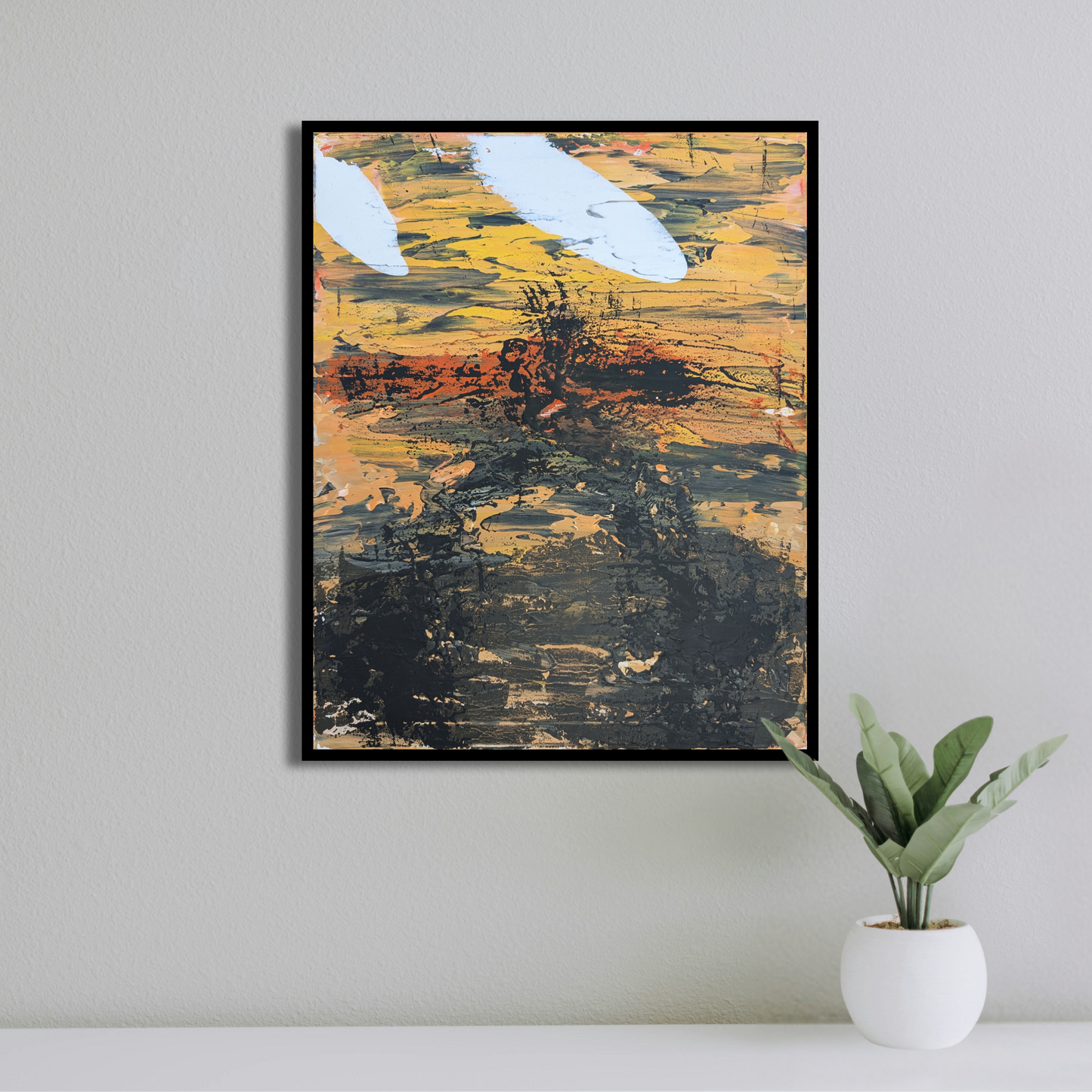 Terre brûlée - peinture acrylique originale 40x50cm (2025)