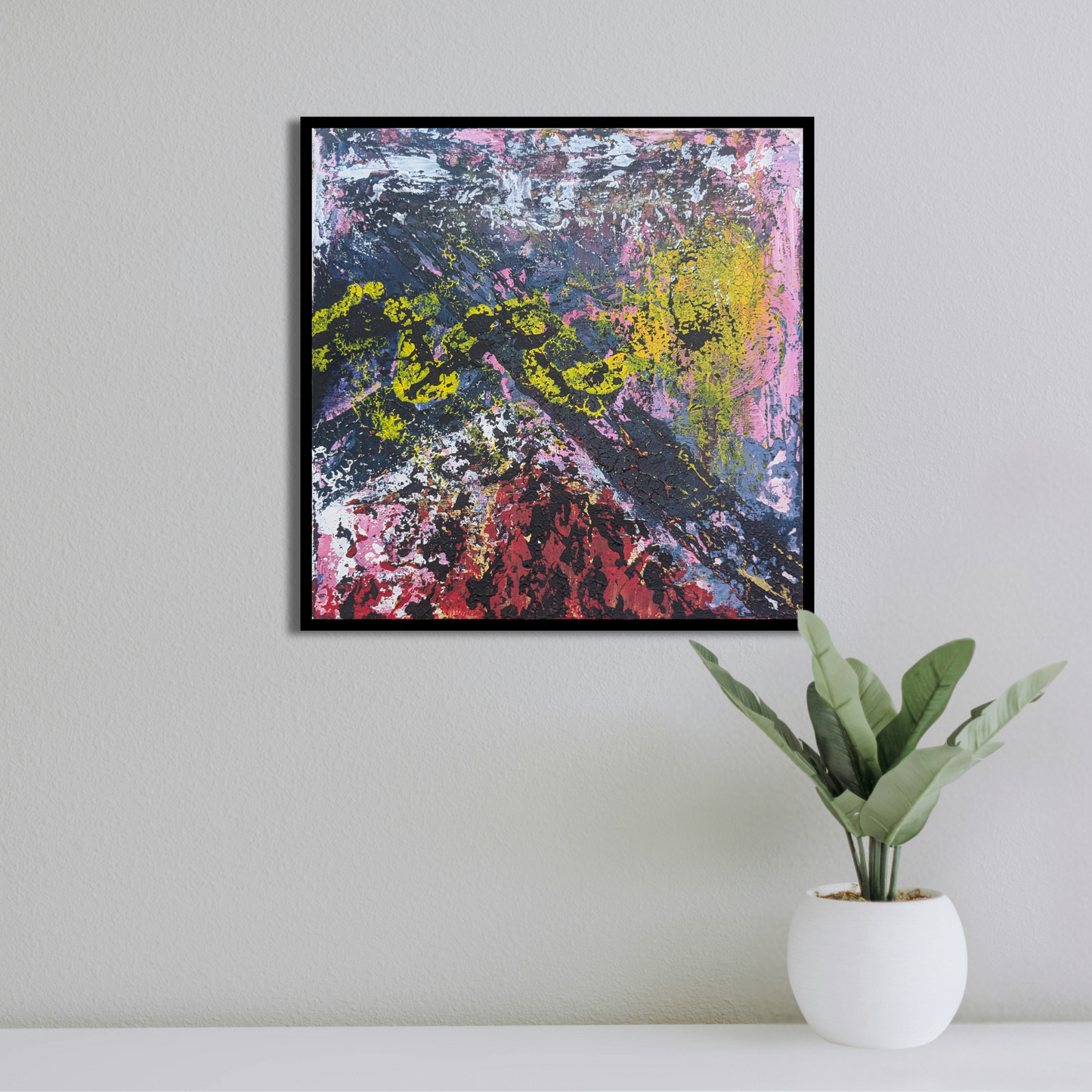 Sans titre 0728C - peinture acrylique originale 25x25cm (2025)