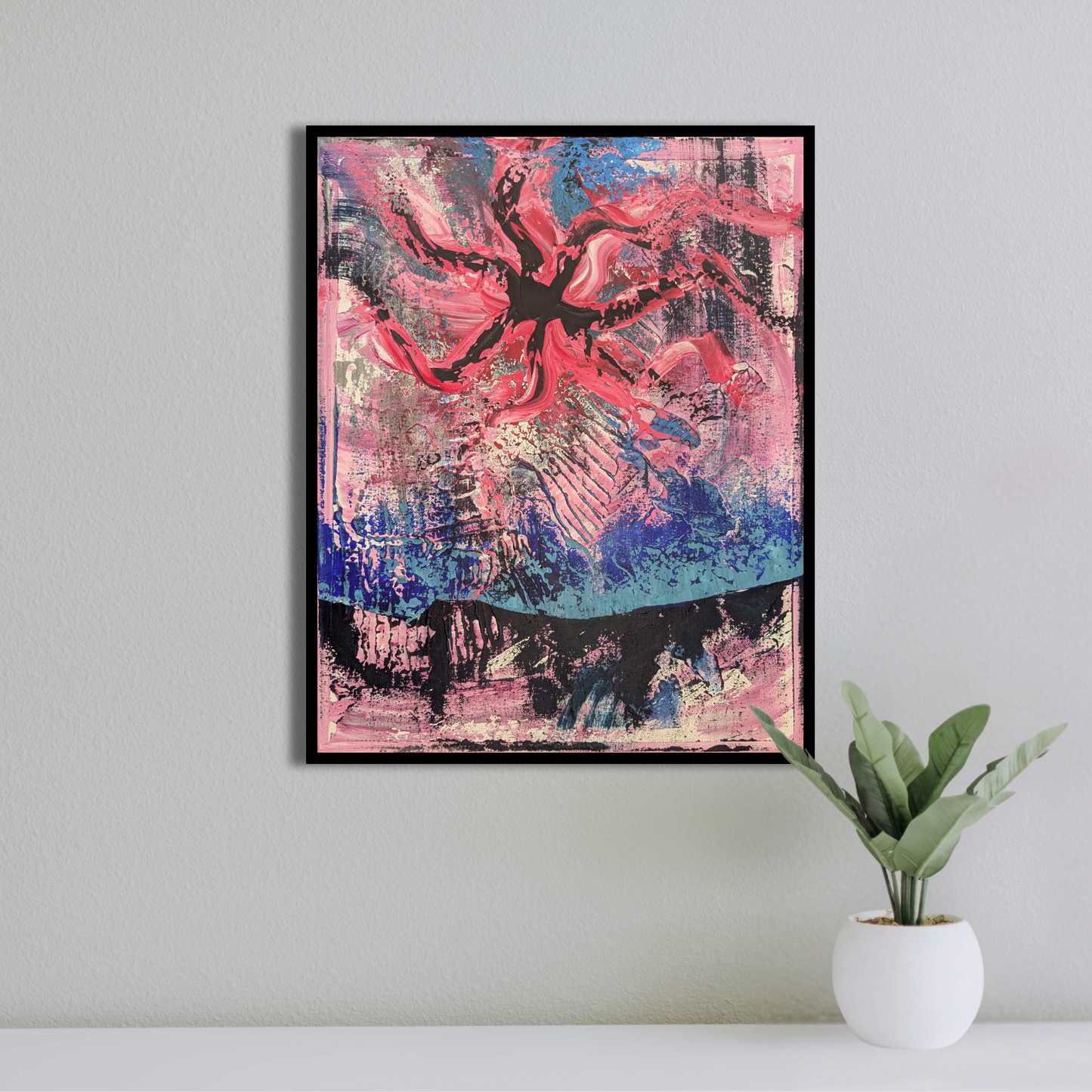 Sans titre 0727B - peinture acrylique originale 40x50cm (2025)