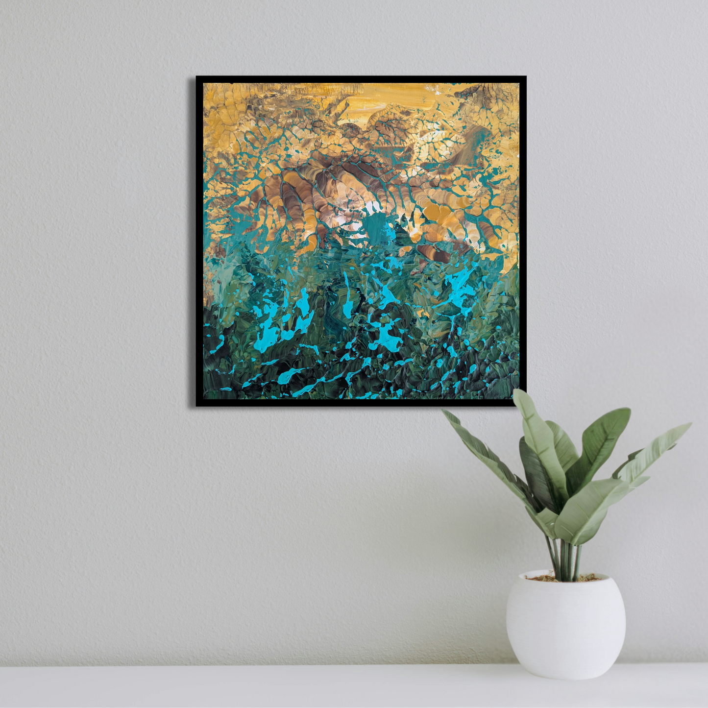 Sans titre 0706A - peinture acrylique originale 25x25cm (2025)