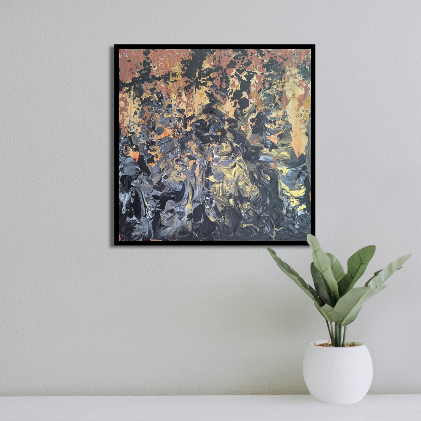 Sans titre 0529C - peinture acrylique originale 25x25cm (2025)