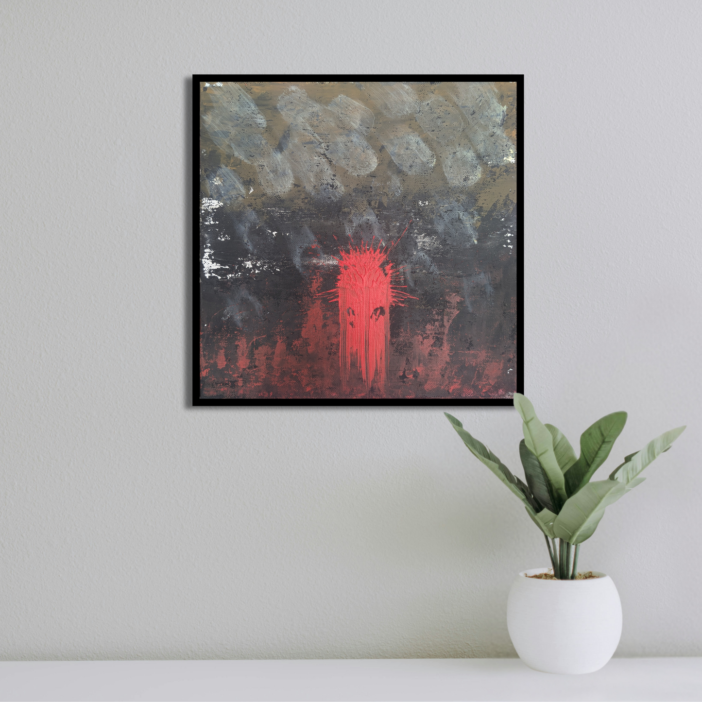 Sans titre 0609A - peinture acrylique originale 25x25cm (2025)