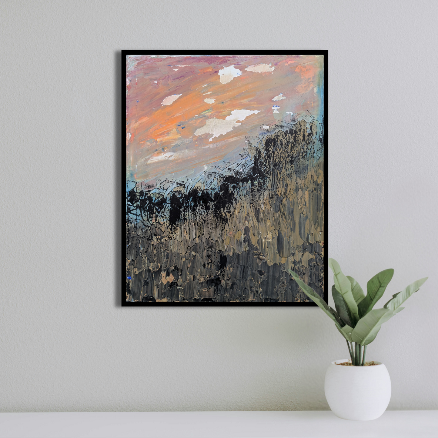 Le fantôme du blé - peinture acrylique originale 40x50cm (2025)