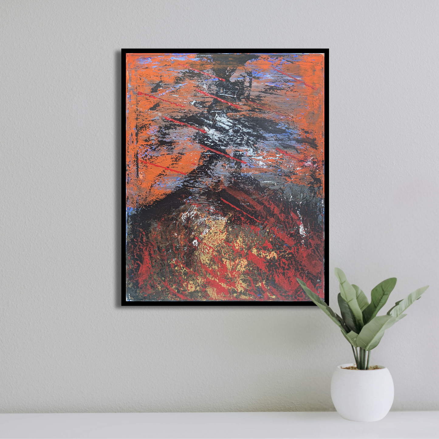 Sans titre 0621A - peinture acrylique originale 40x50cm (2025)