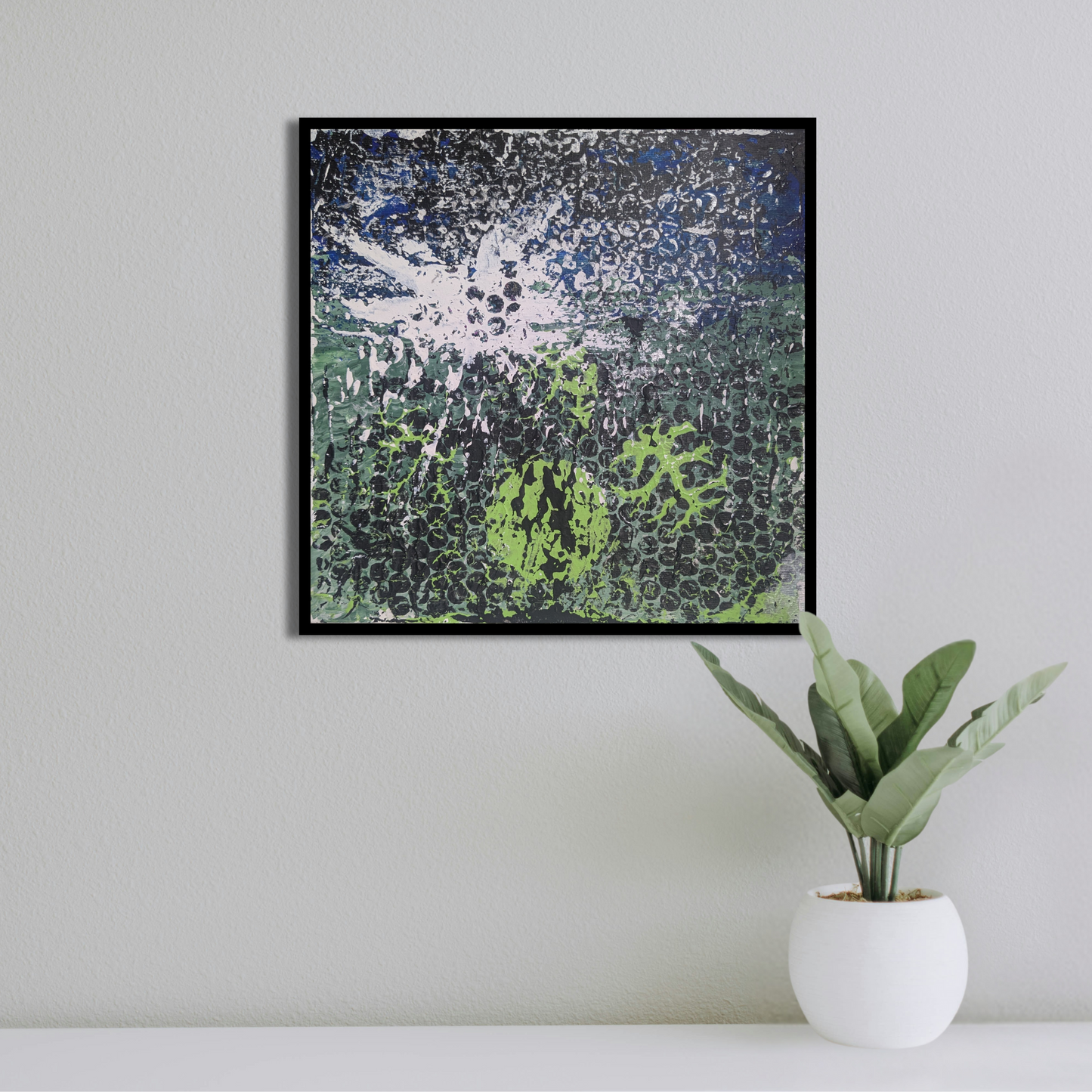 Sans titre 0621B - peinture acrylique originale 25x25cm (2025)