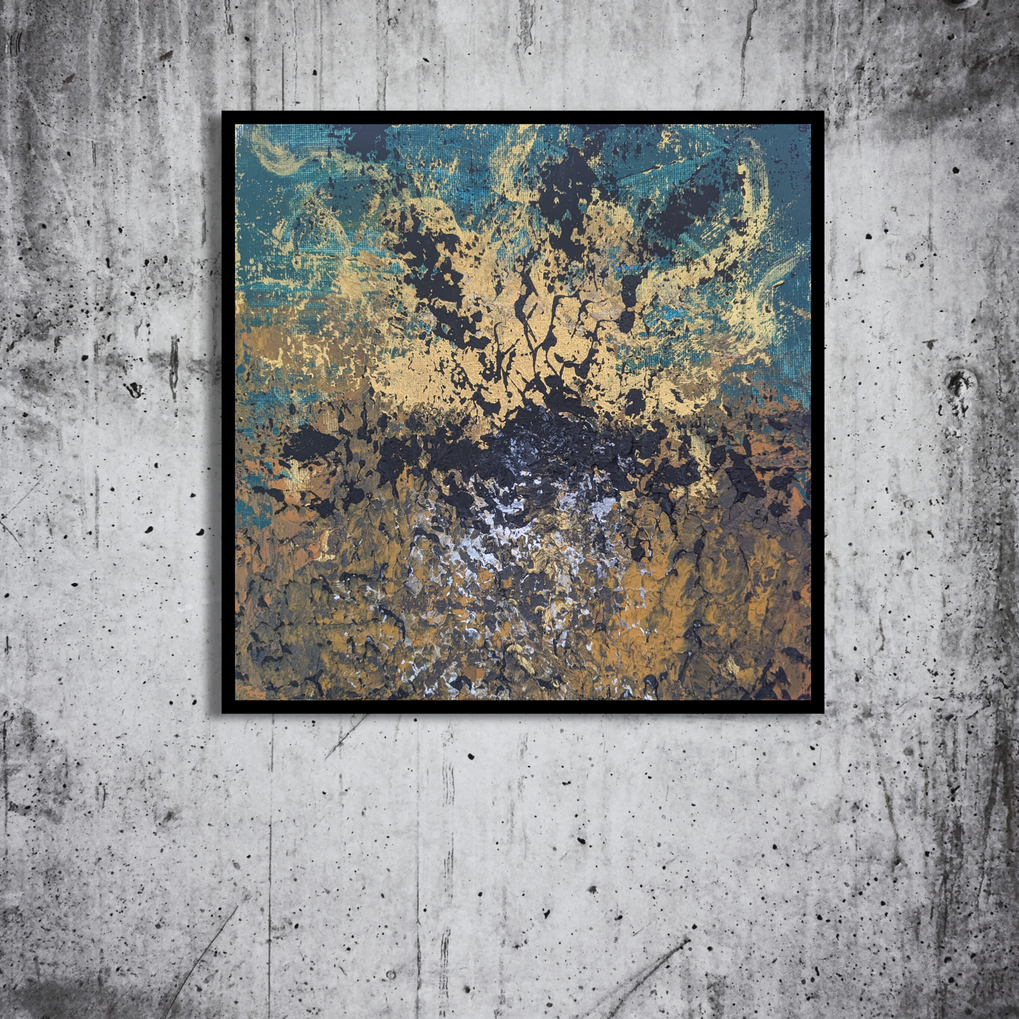 Sans titre 0728A - peinture acrylique originale 25x25cm (2025)