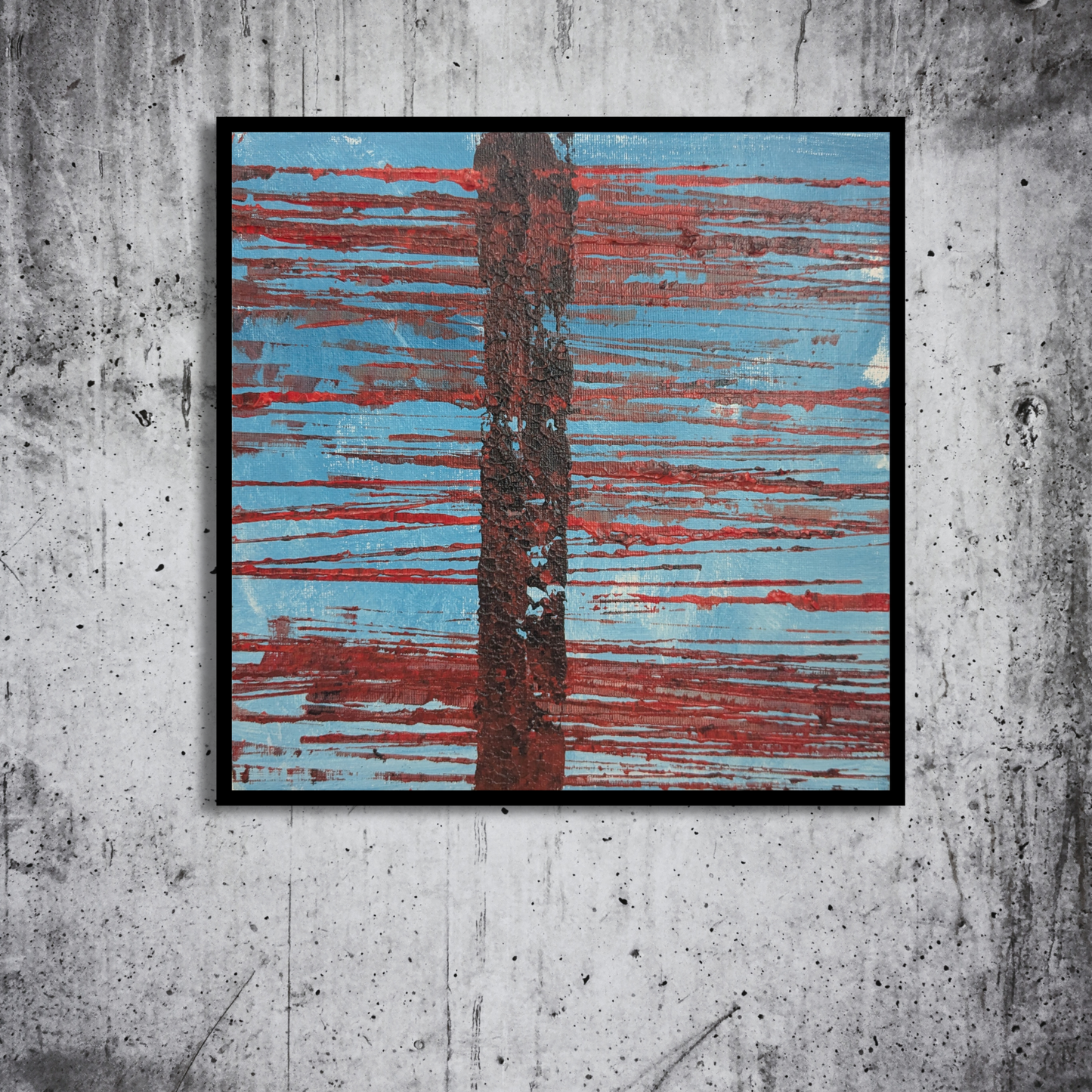 Sans titre 0718A - peinture acrylique originale 25x25cm (2025)