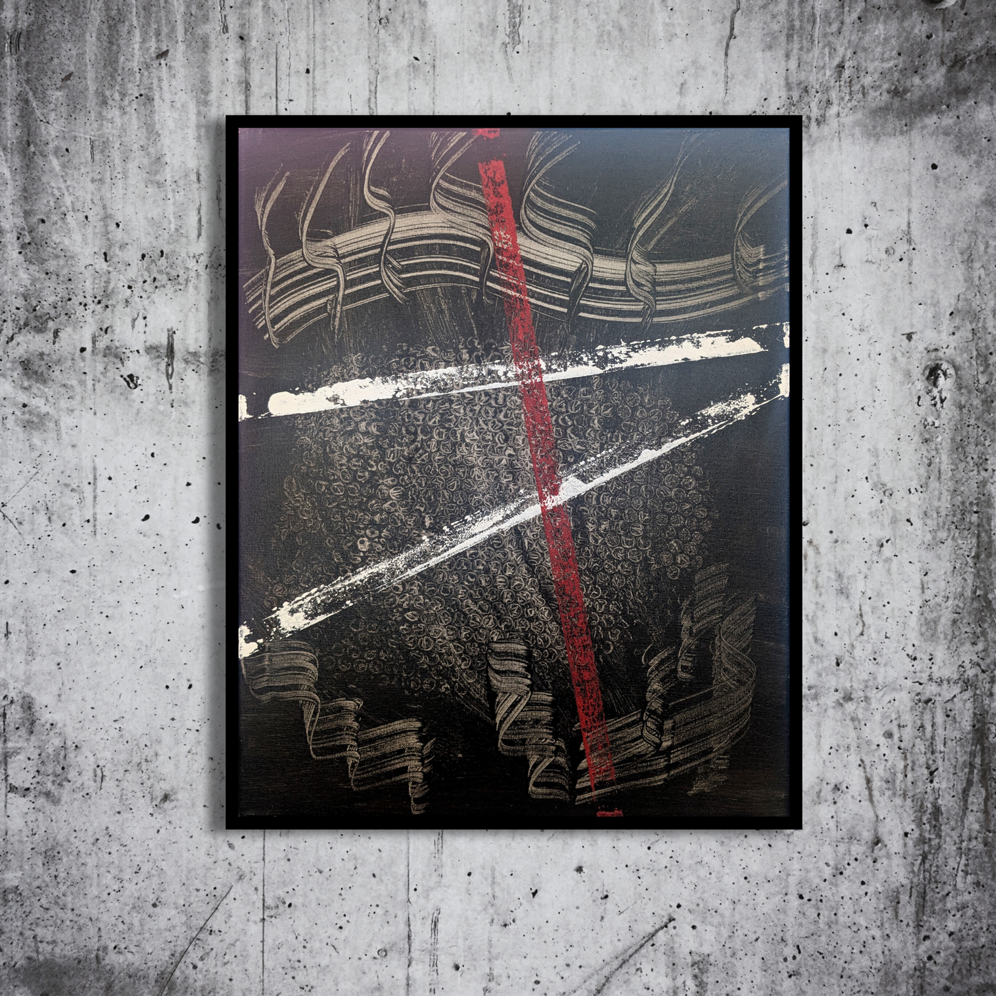 Sans titre 0703D - peinture acrylique originale 40x50cm (2025)