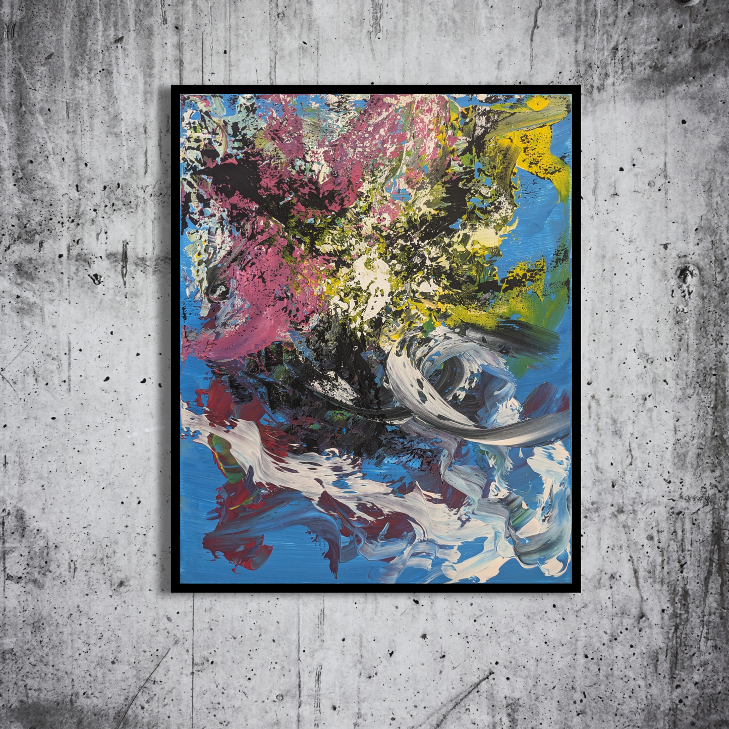 Sans titre 0727A - peinture acrylique originale 40x50cm (2025)