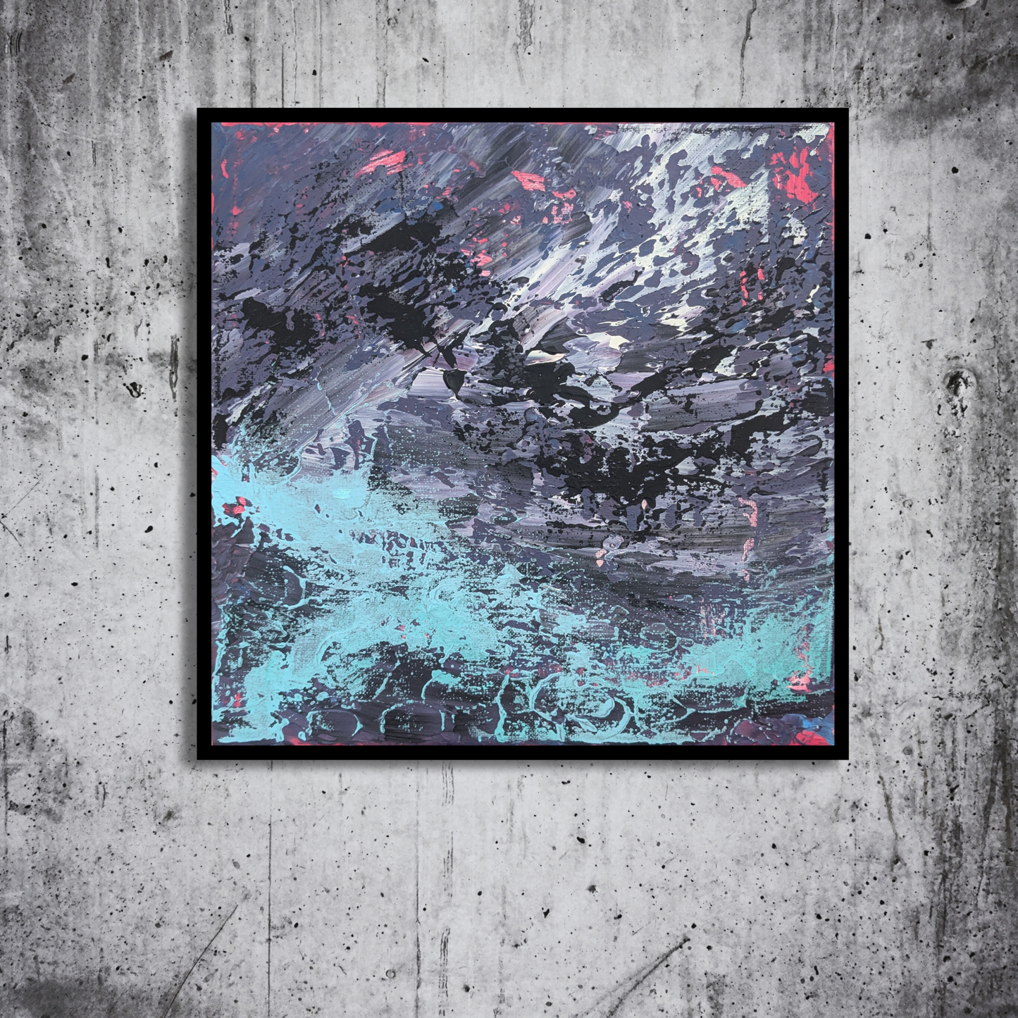 Sans titre 0728E - peinture acrylique originale 30x30cm (2025)