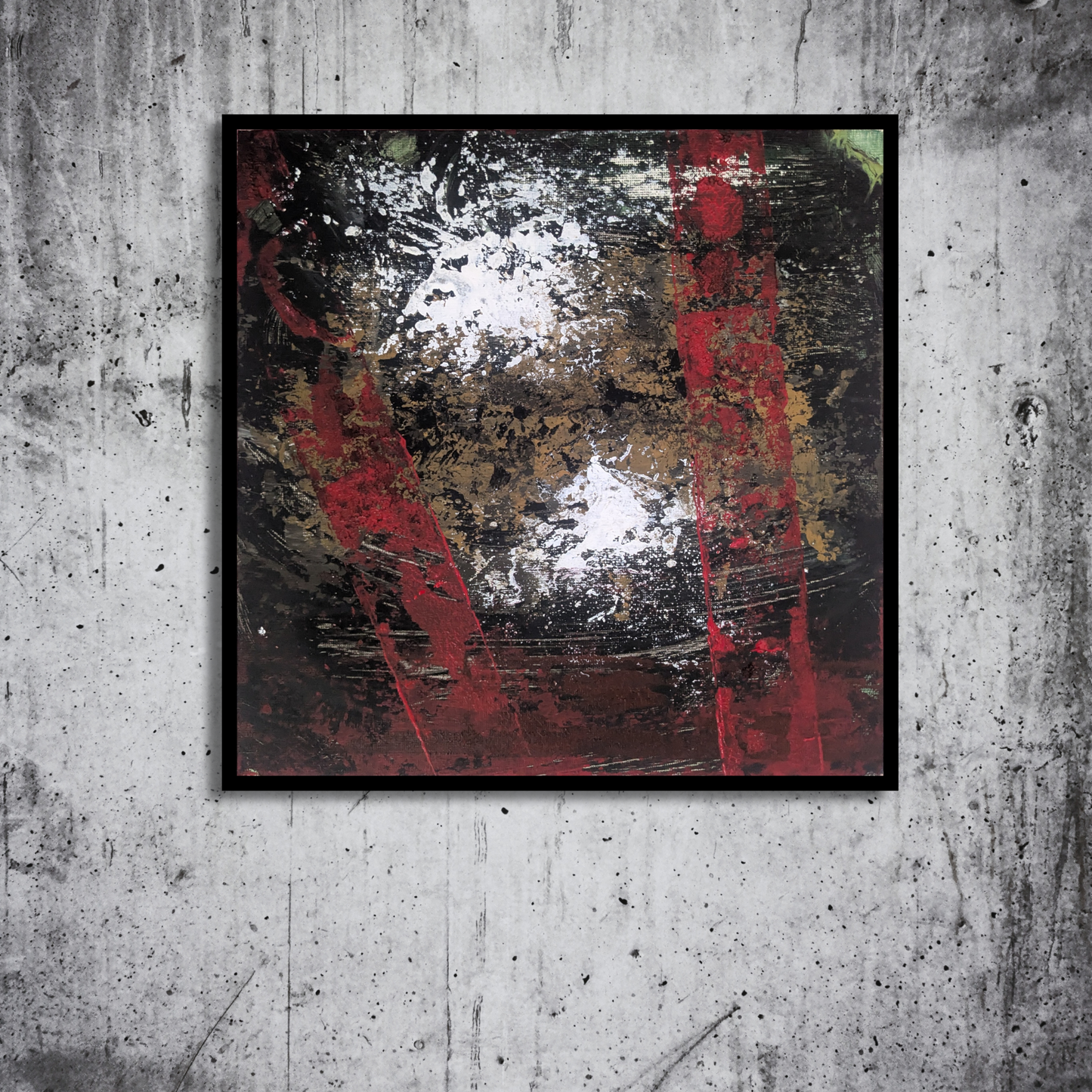 Sans titre 0625C - peinture acrylique originale 25x25cm (2025)