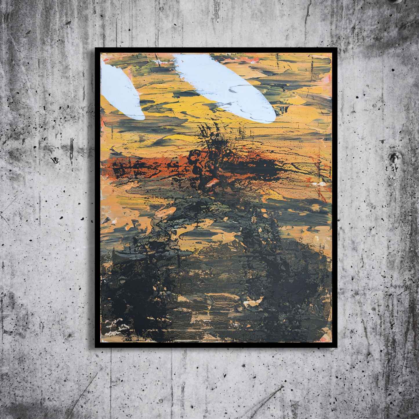 Terre brûlée - peinture acrylique originale 40x50cm (2025)