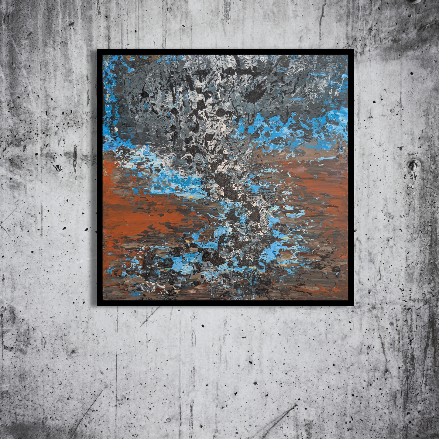 Sans titre 0604A - peinture acrylique originale 25x25cm (2025)