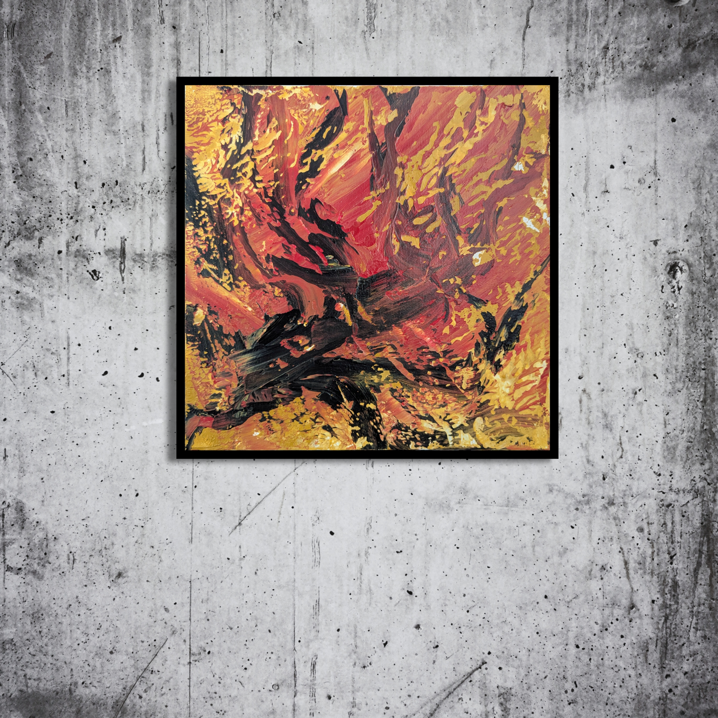 Sans titre 0805A - peinture acrylique originale 25x25cm (2025)