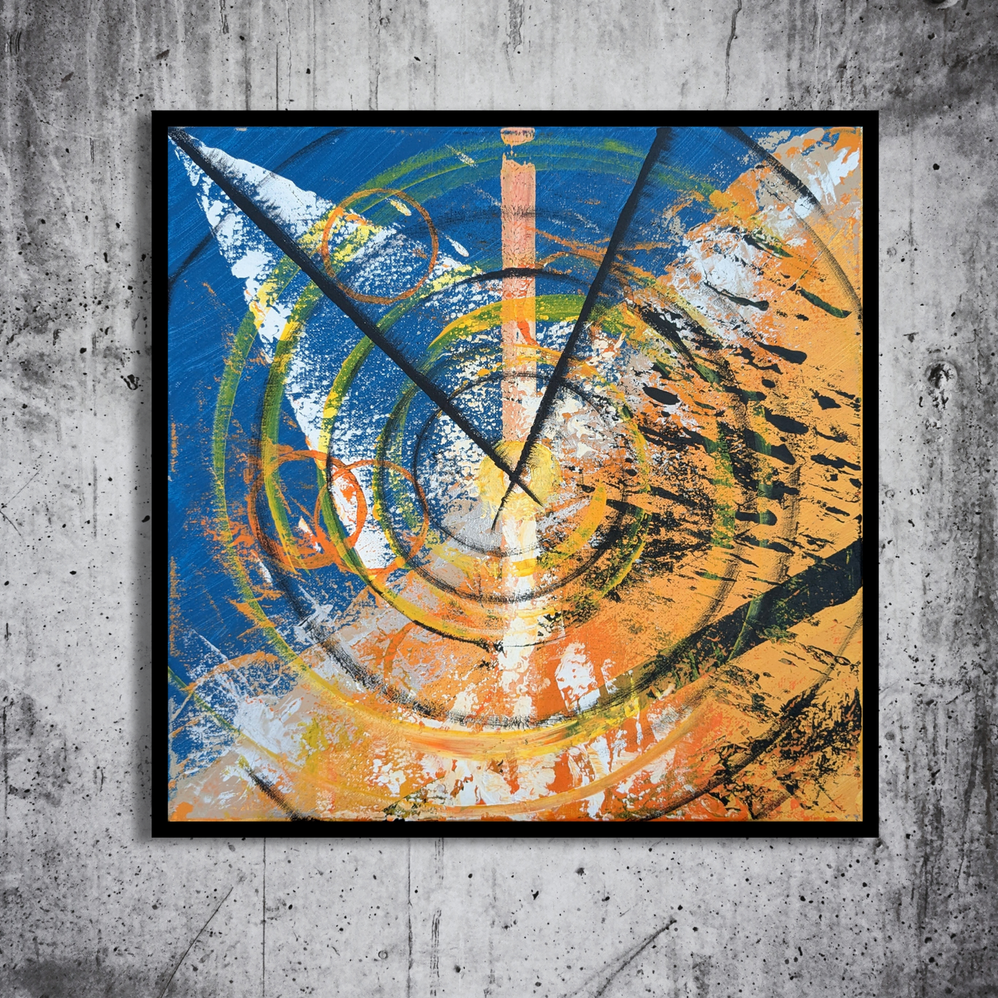 Sans titre 0712A - peinture acrylique originale 40x40cm (2025)