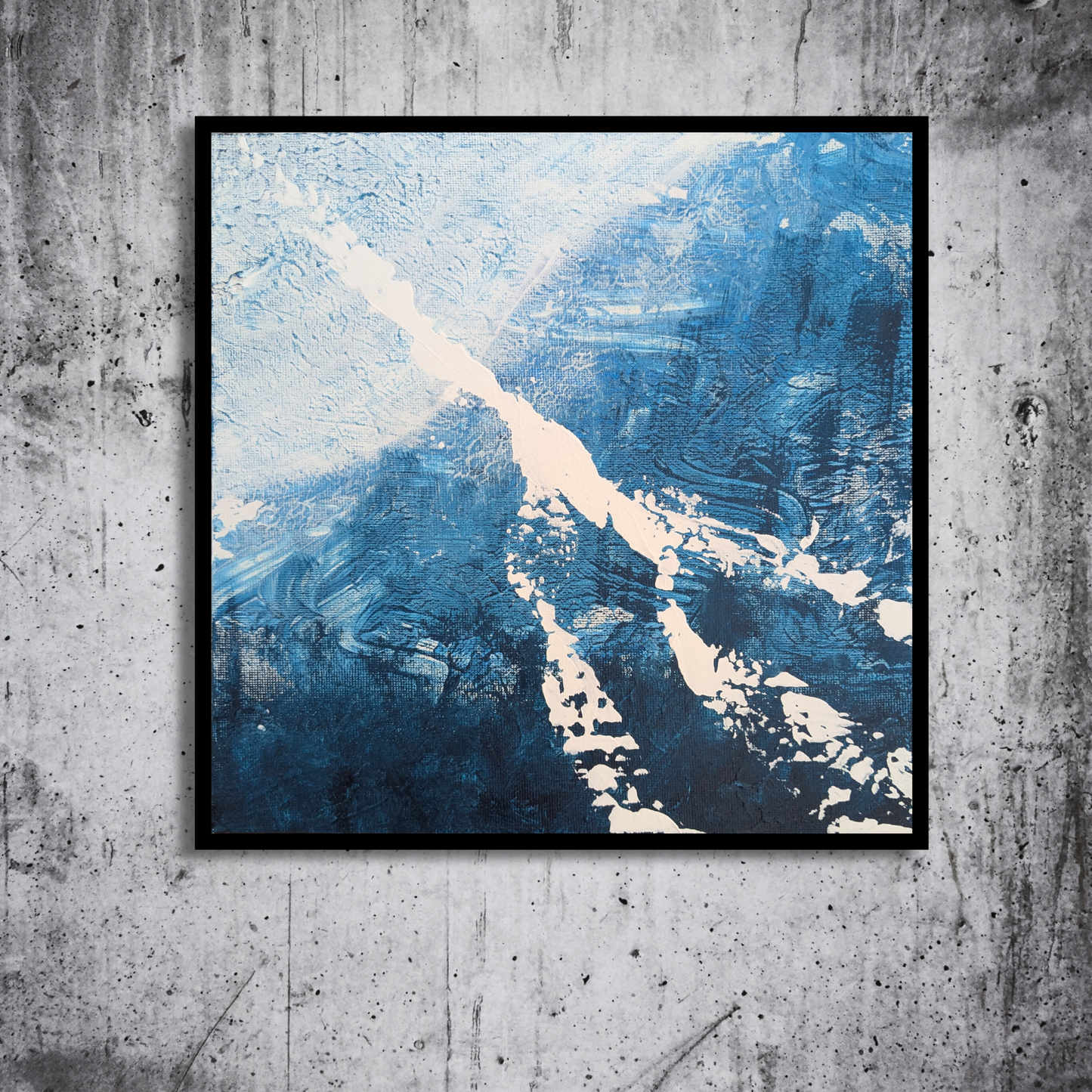 Sans titre 0712D - peinture acrylique originale 25x25cm (2025)