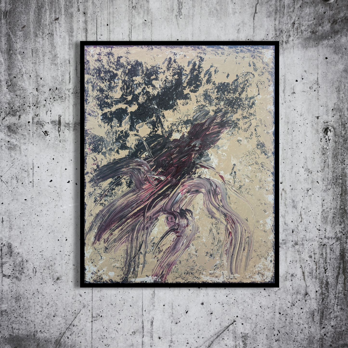 Sans titre 0703C - peinture acrylique originale 40x50cm (2025)