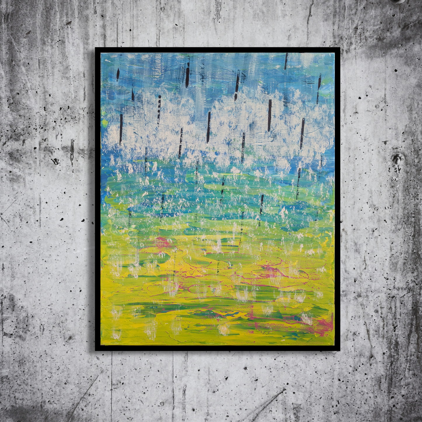 Sweet rain - peinture acrylique originale 40x50cm (2025)