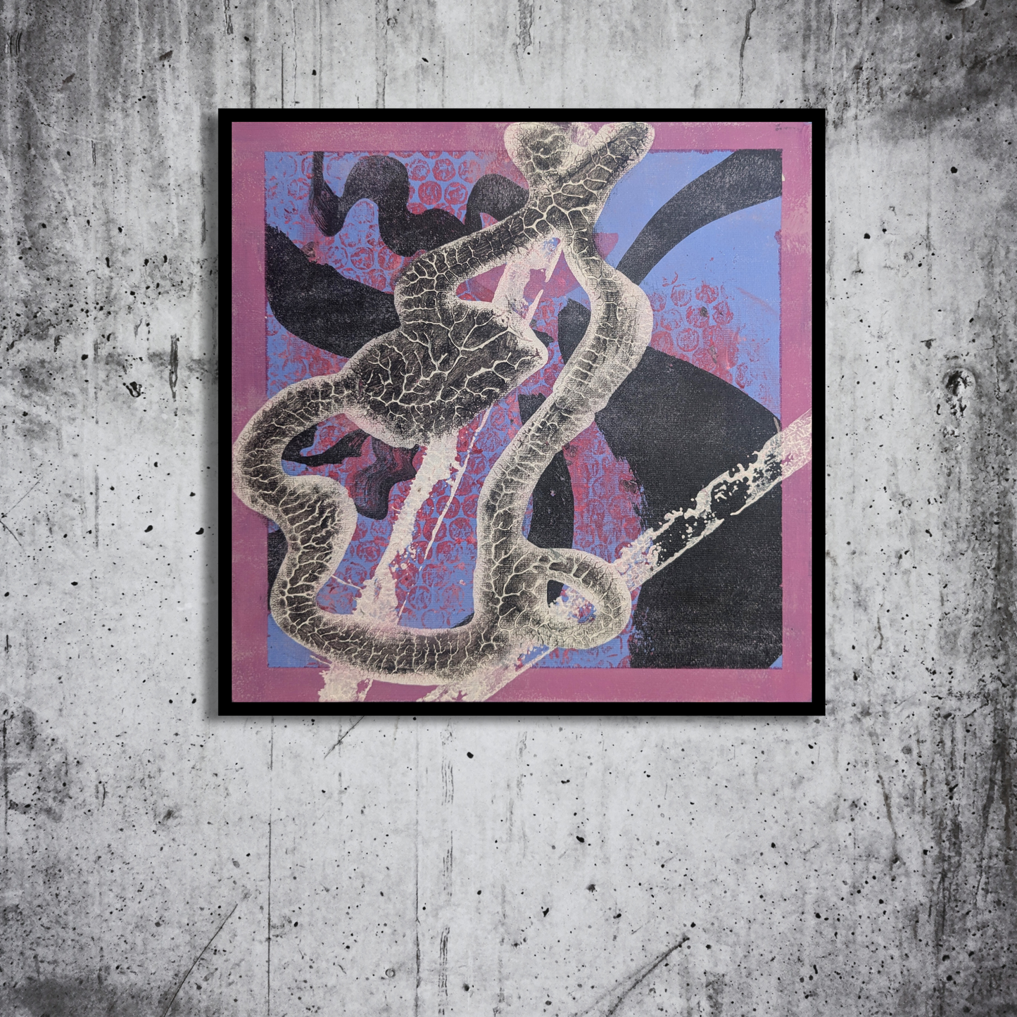 Sans titre 0703I - peinture acrylique originale 25x25cm (2025)